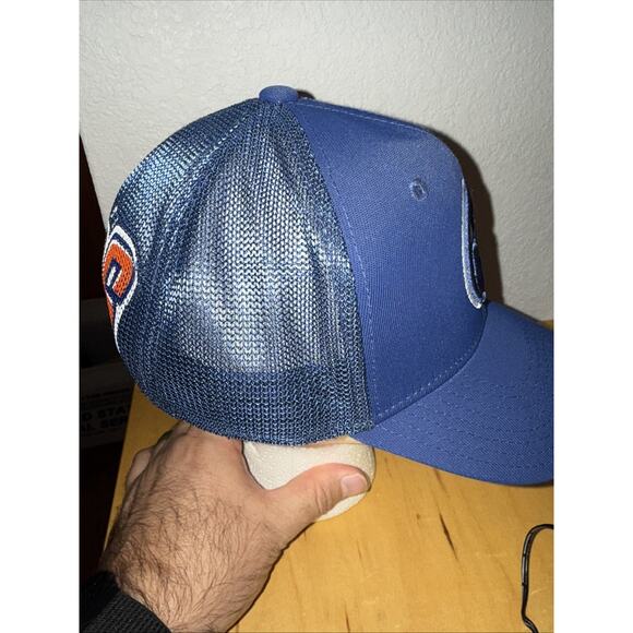 Vintage Edmonton Oilers REEBOK Face Off Hat Cap! EMBROIDERED! S/M Flex - Picture 2 of 5